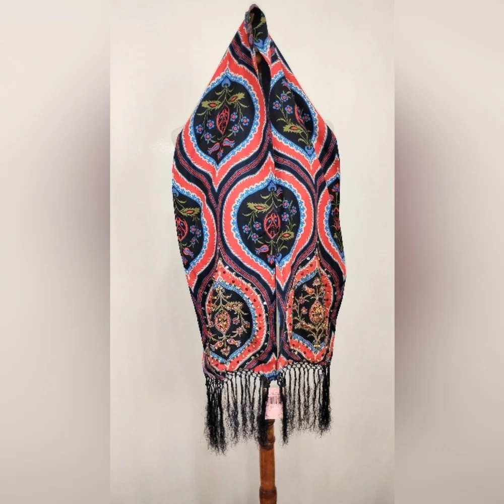 JUICY COUTURE BEADED SILK WRAP NWT